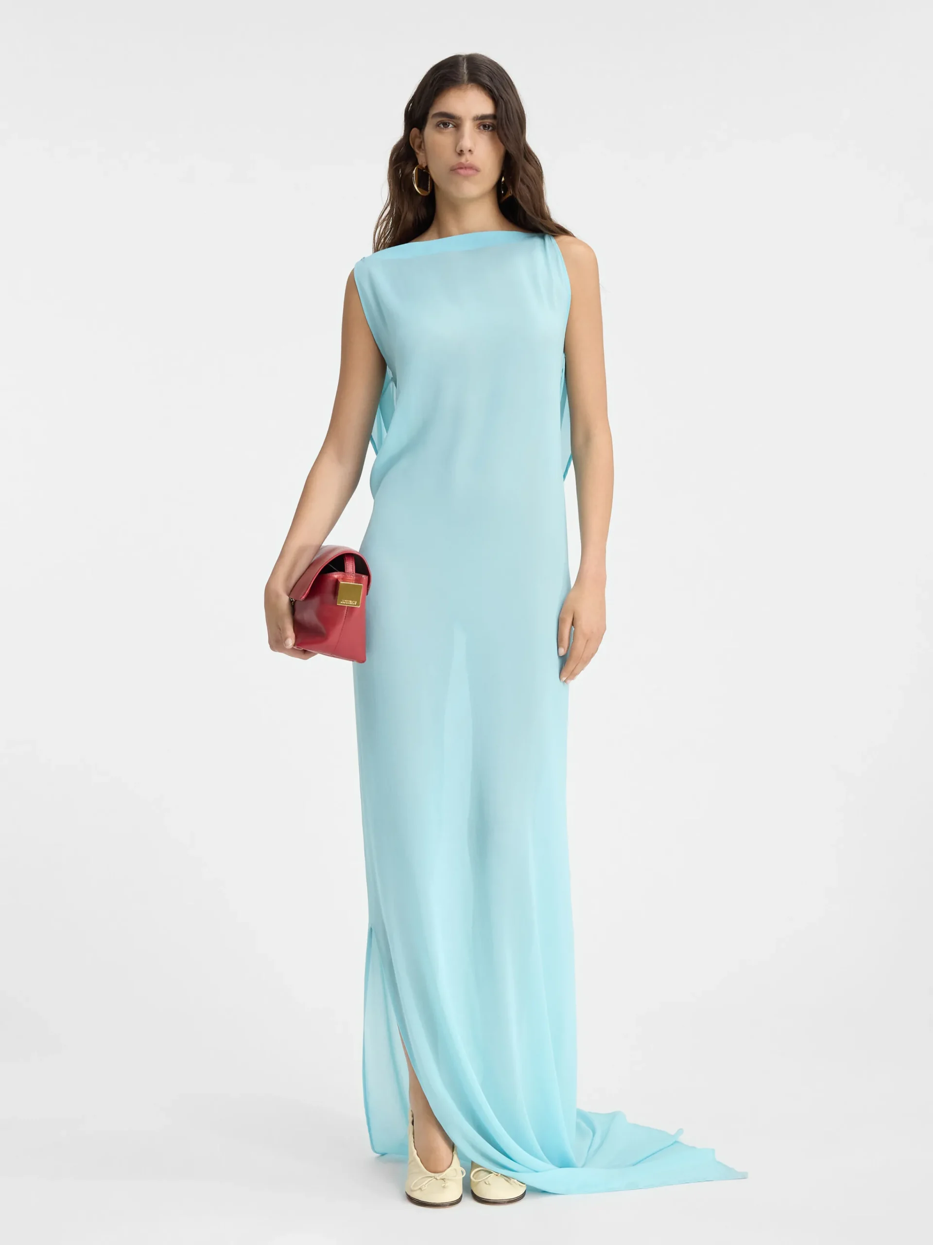 Outlet Jacquemus De Ameno jurk LightTurquoise