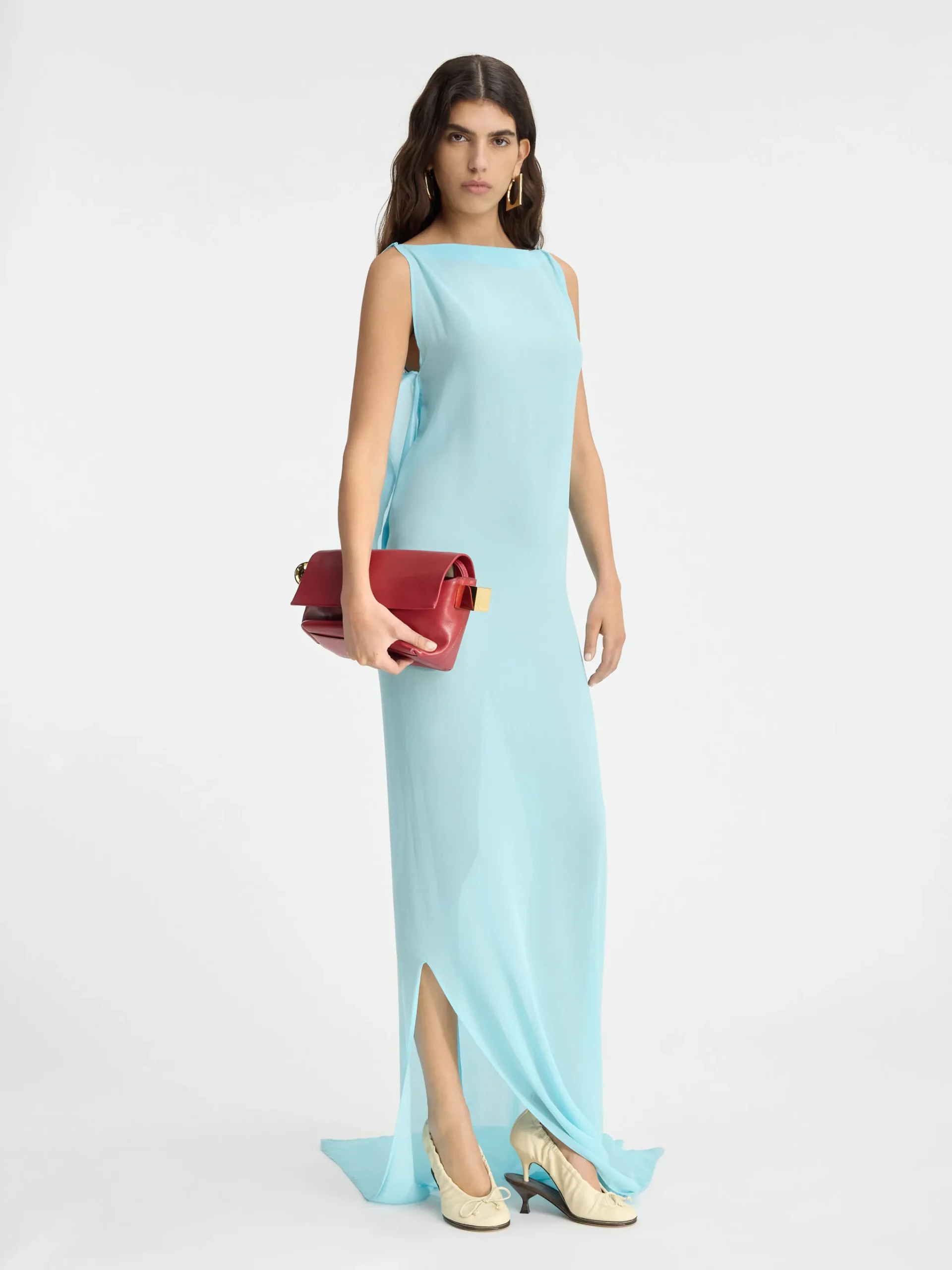 Outlet Jacquemus De Ameno jurk LightTurquoise