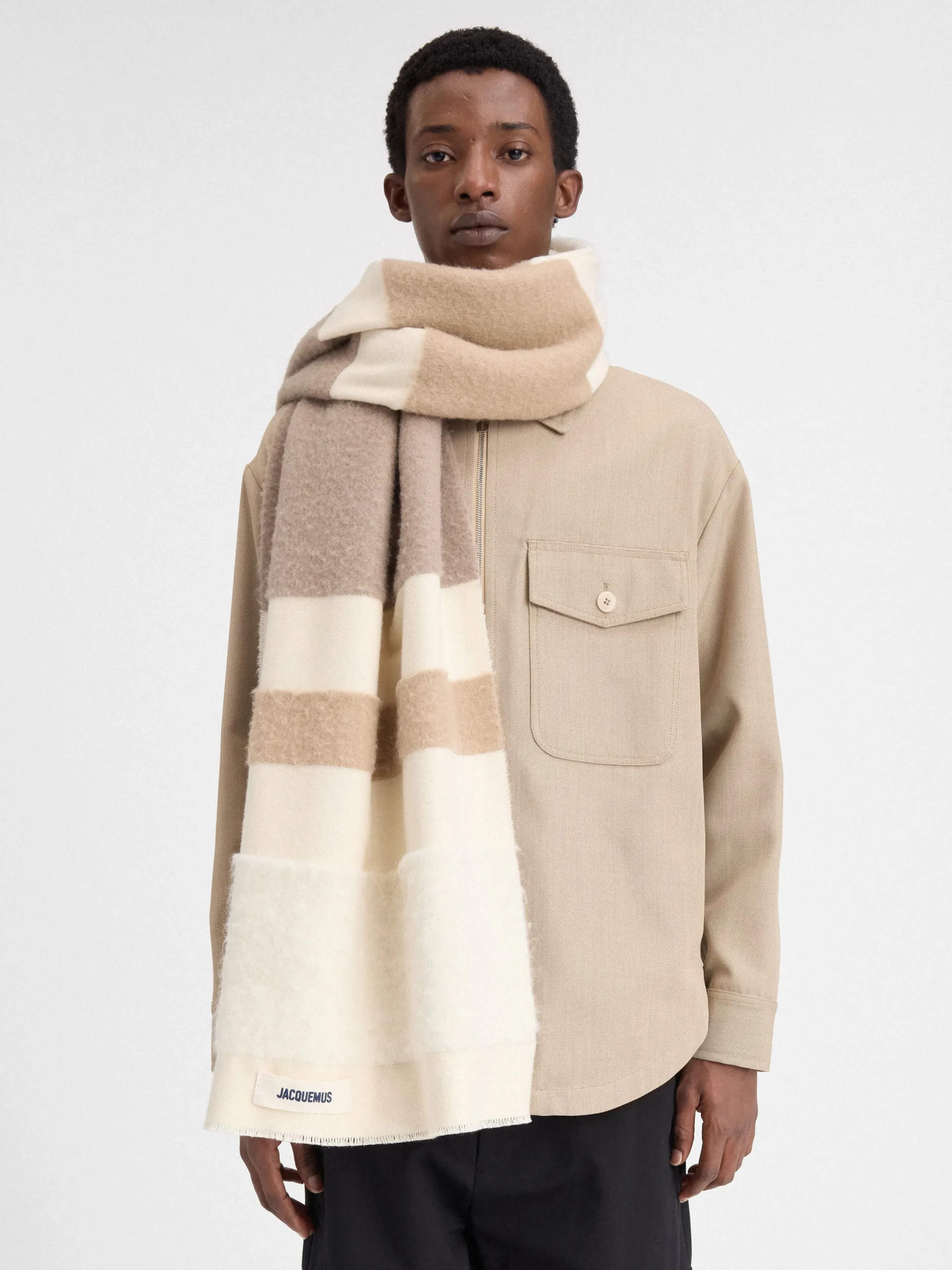 Best Jacquemus De Arazzo sjaal Multi-Beige