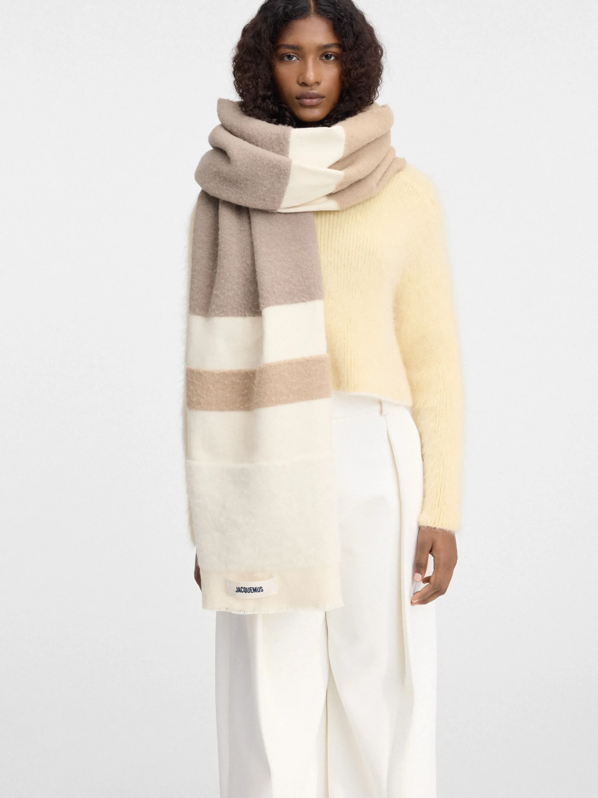 Best Jacquemus De Arazzo sjaal Multi-Beige