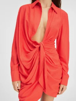 Fashion Jacquemus De Bahia jurk Orange
