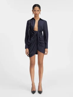 Fashion Jacquemus De Bahia jurk DarkNavy