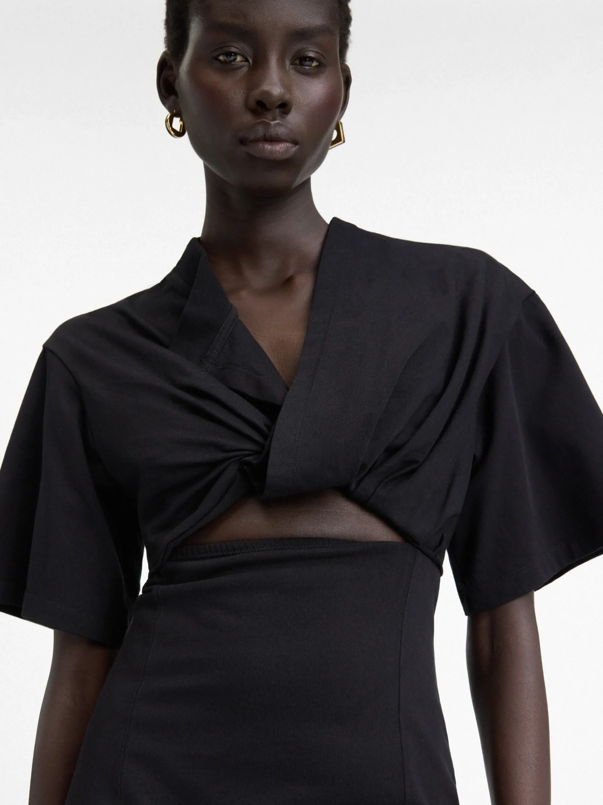 Online Jacquemus De Bahia T-shirtjurk Black