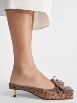 Best Jacquemus De Ballet lage muiltjes LightBrown