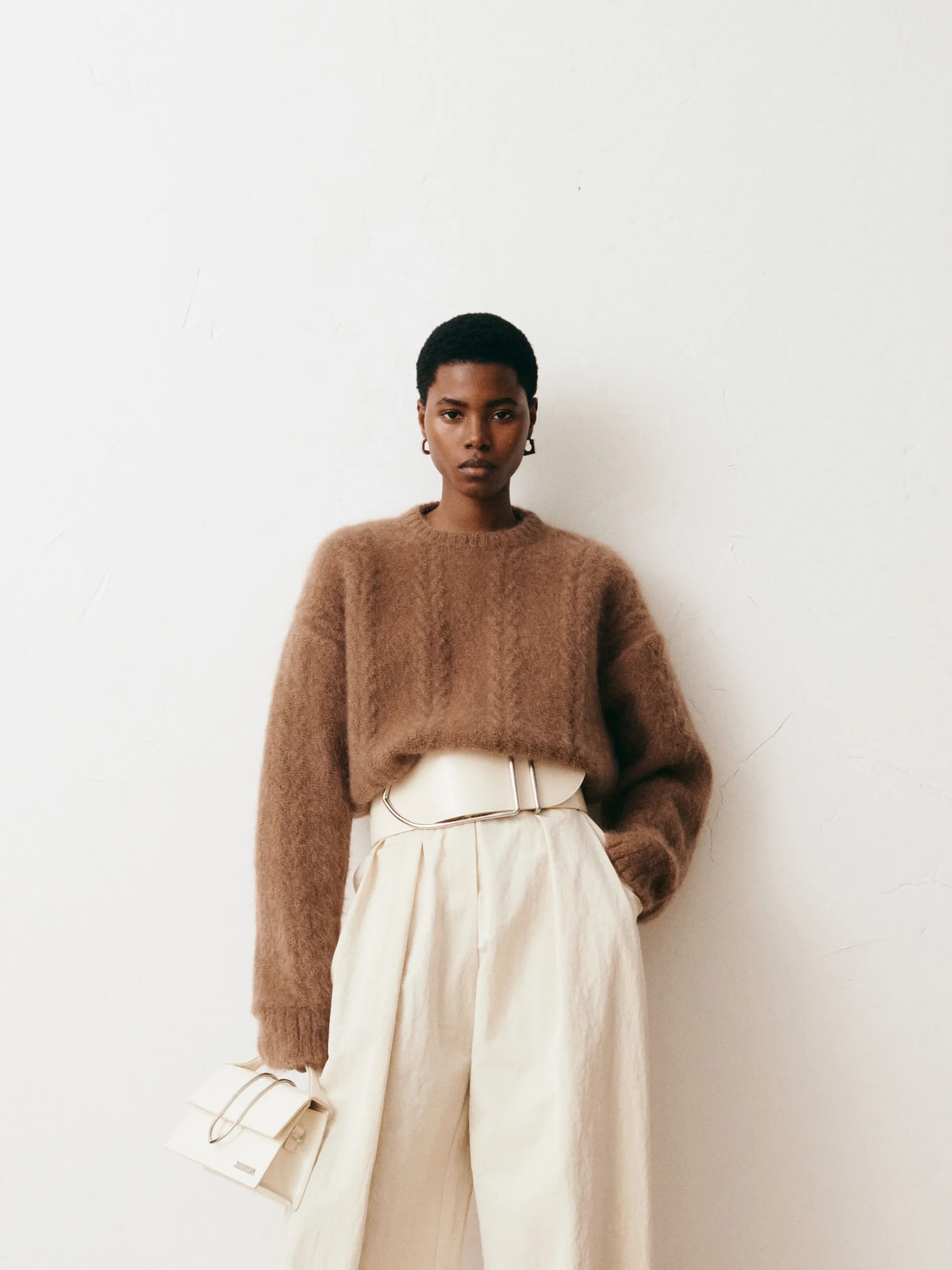Clearance Jacquemus De Bambino-maxiriem LightIvory