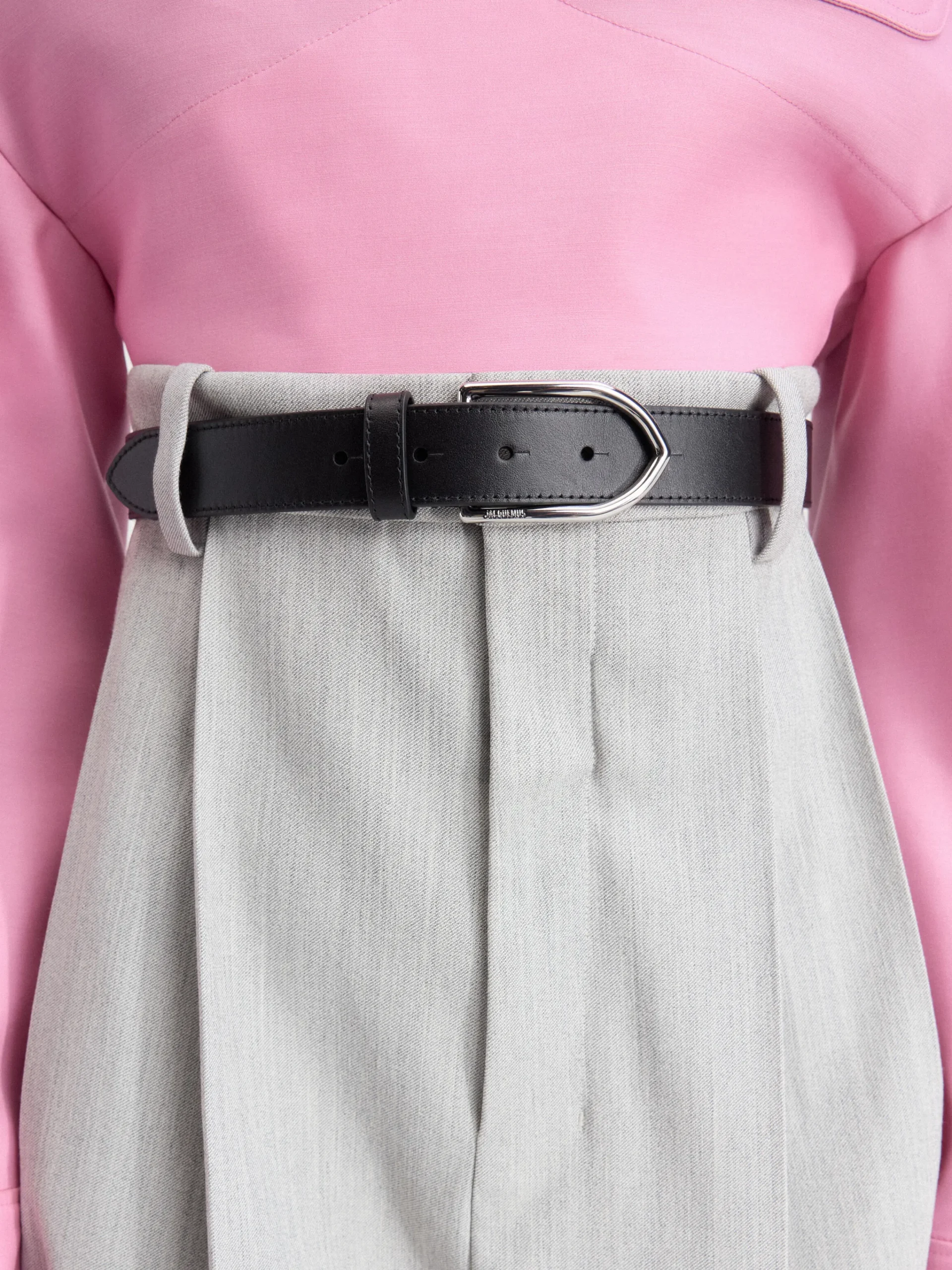 Online Jacquemus De Bambino riem Black/Silver