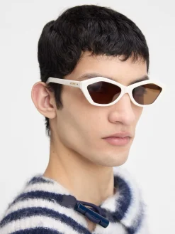 Online Jacquemus De Bambino zonnebril White