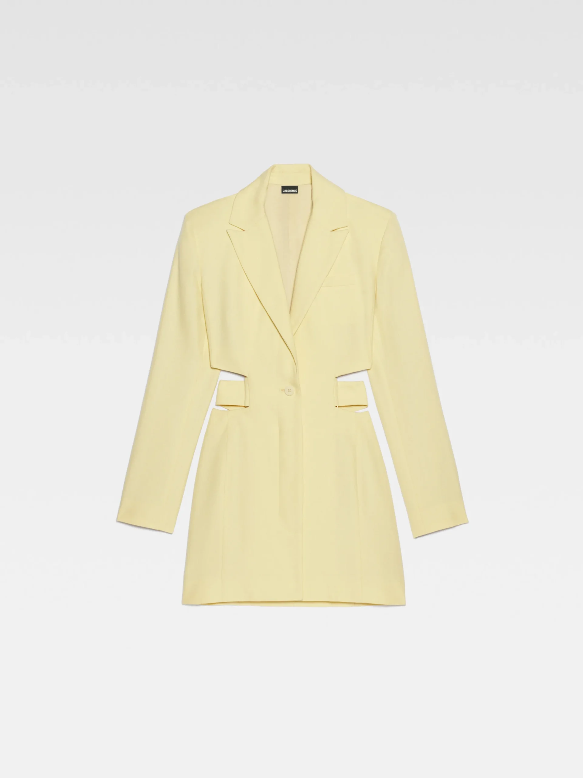 Fashion Jacquemus De Bari jurk PaleYellow