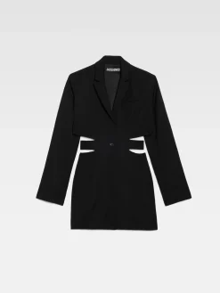 Outlet Jacquemus De Bari jurk Black