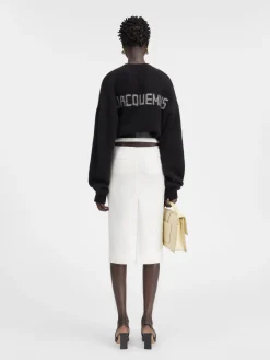 Hot Jacquemus De Bari midi-rok White