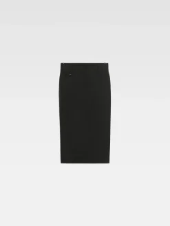 Hot Jacquemus De Bari midi-rok Black