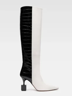Outlet Jacquemus De Bisou laarzen Black/White