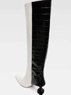 Outlet Jacquemus De Bisou laarzen Black/White