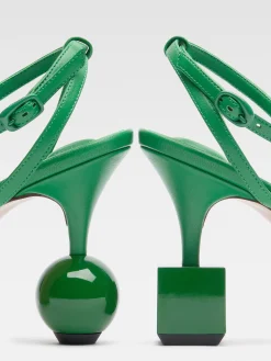 Discount Jacquemus De Bisou sandalen Green