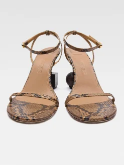 Clearance Jacquemus De Bisou sandalen LightBrown