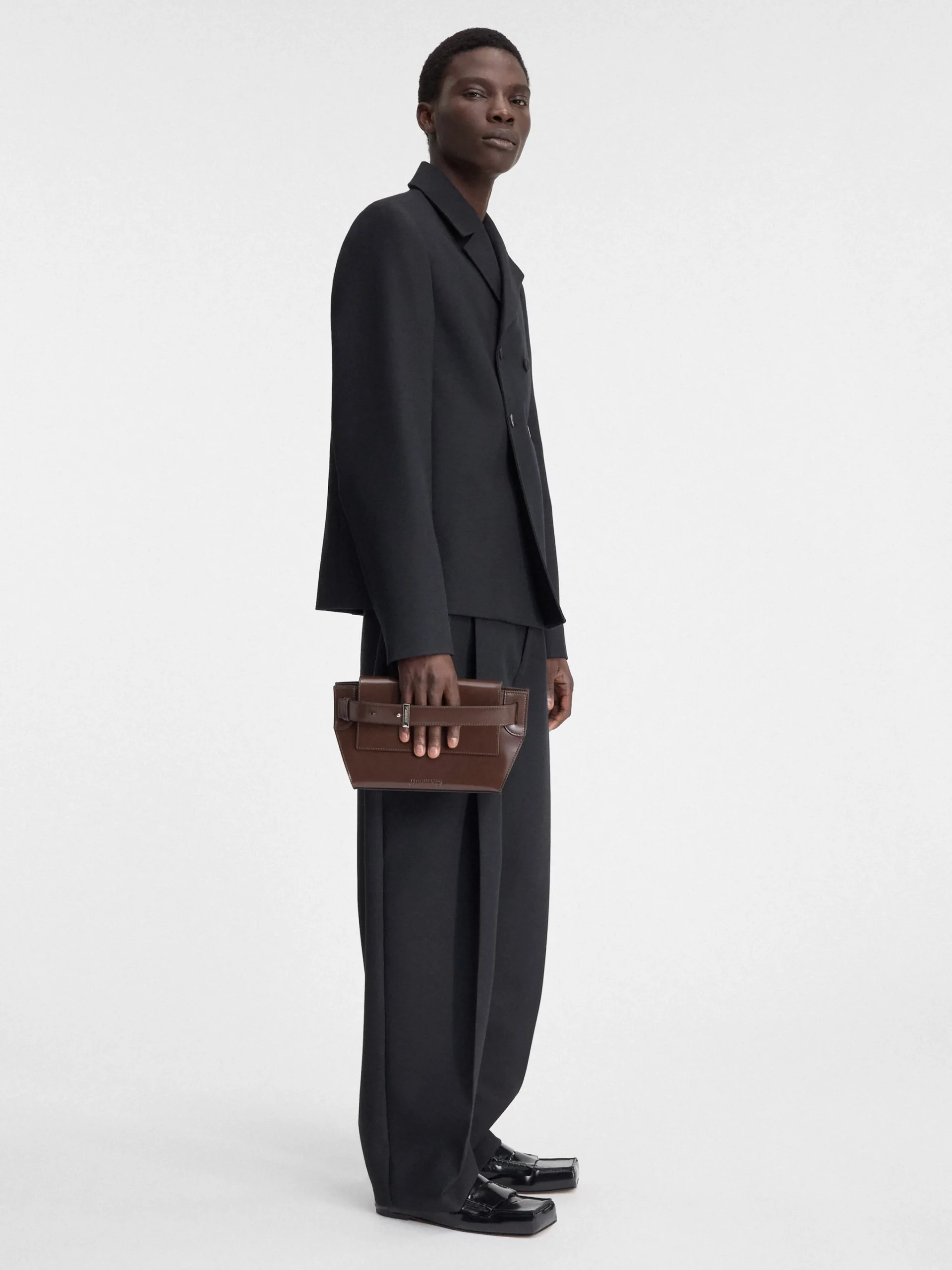 Clearance Jacquemus De Capri messenger-tas MidnightBrown