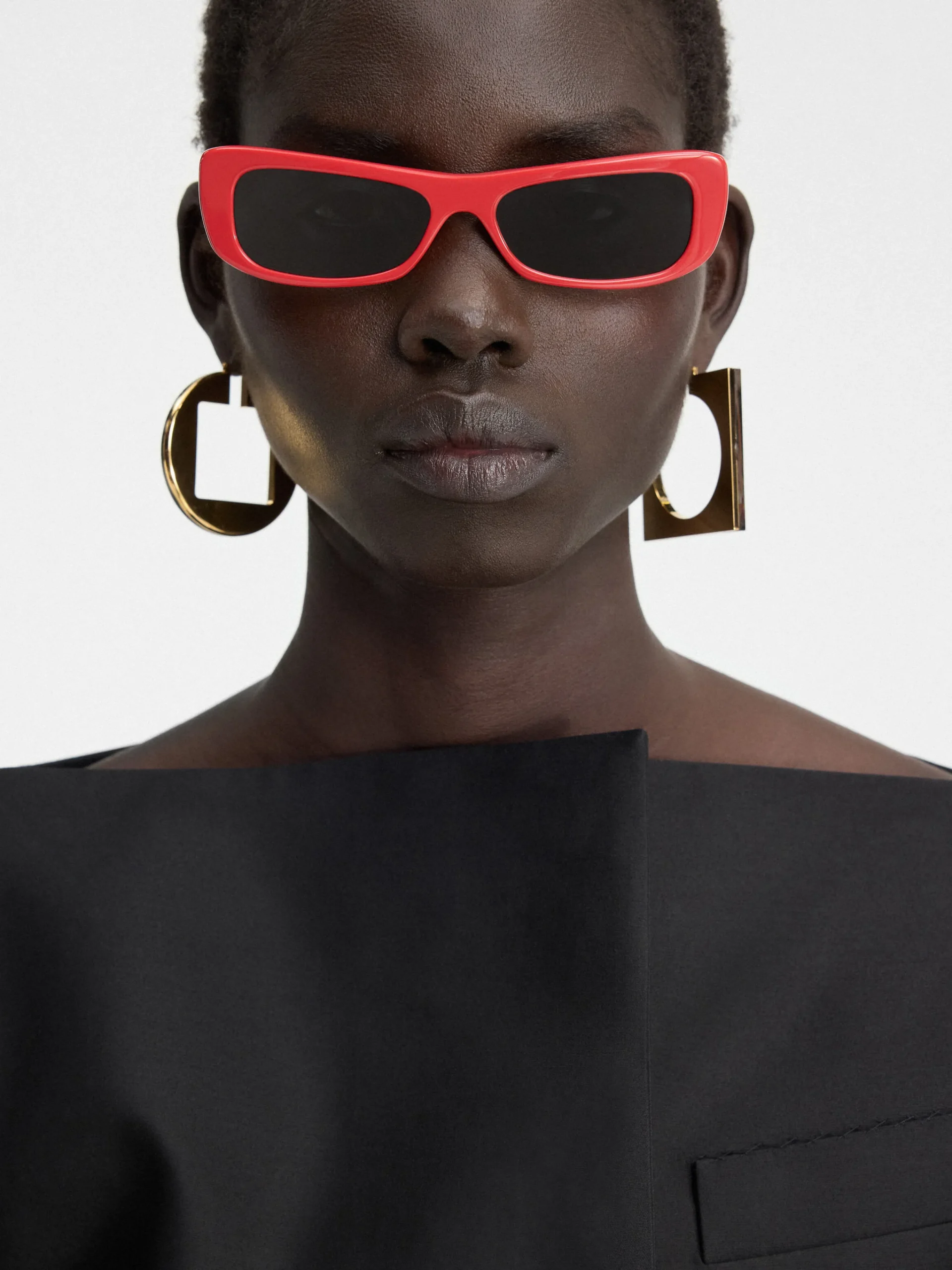 Clearance Jacquemus De Capri zonnebril Red