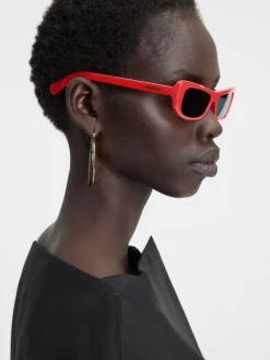 Clearance Jacquemus De Capri zonnebril Red