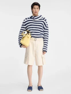 Outlet Jacquemus De cargo bermuda Beige