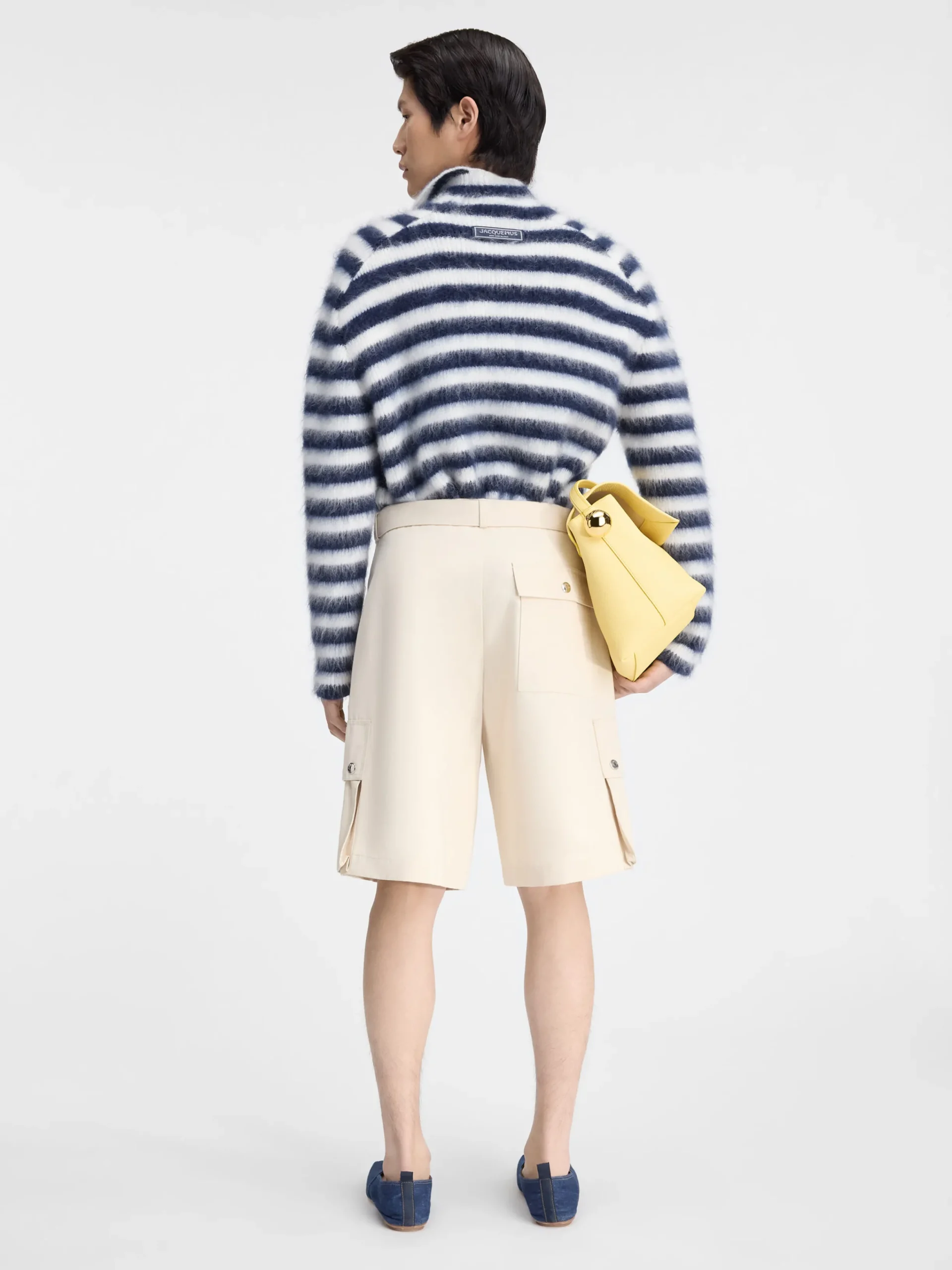 Outlet Jacquemus De cargo bermuda Beige