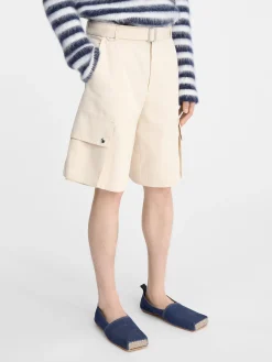 Outlet Jacquemus De cargo bermuda Beige