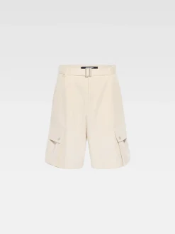 Outlet Jacquemus De cargo bermuda Beige