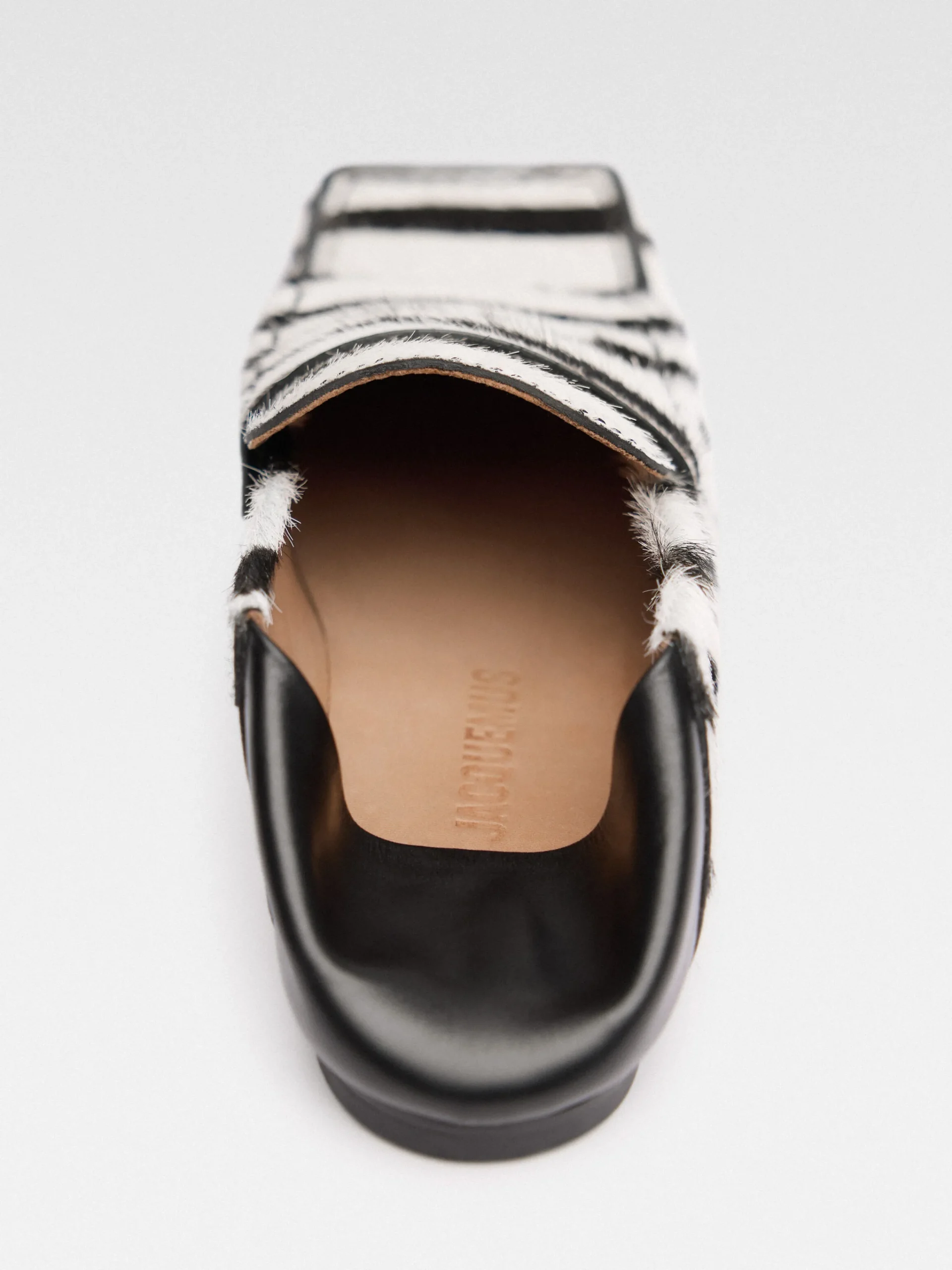 Discount Jacquemus De Carré instappers Black&WhiteZebra