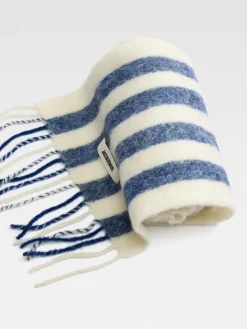 Fashion Jacquemus De Carro sjaal PrintWhite&BlueStripes
