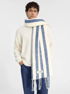 Fashion Jacquemus De Carro sjaal PrintWhite&BlueStripes