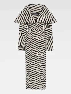 Online Jacquemus De Caruso jas JacquardZebraVelveltBlack