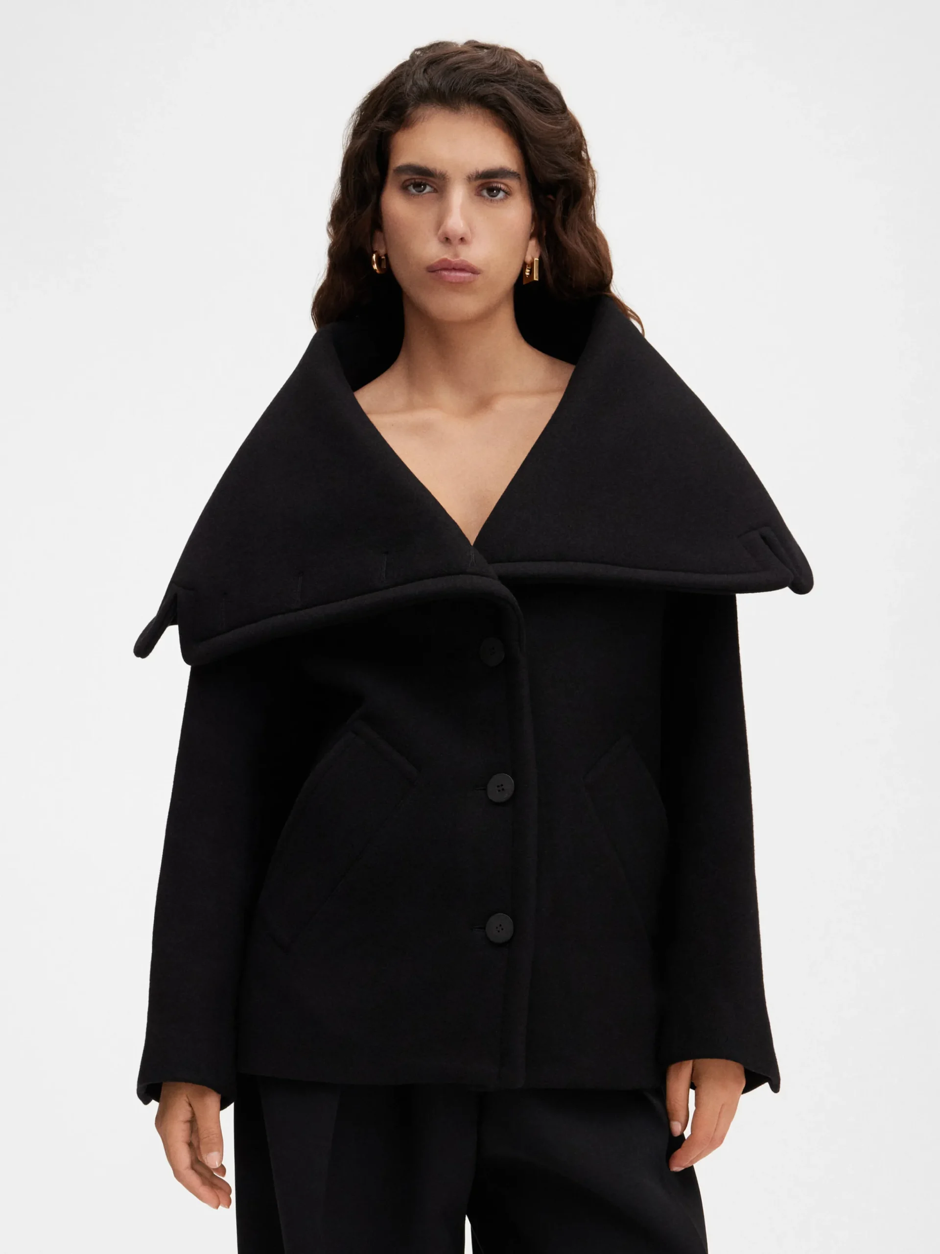 Sale Jacquemus De Caruso peacoat Black