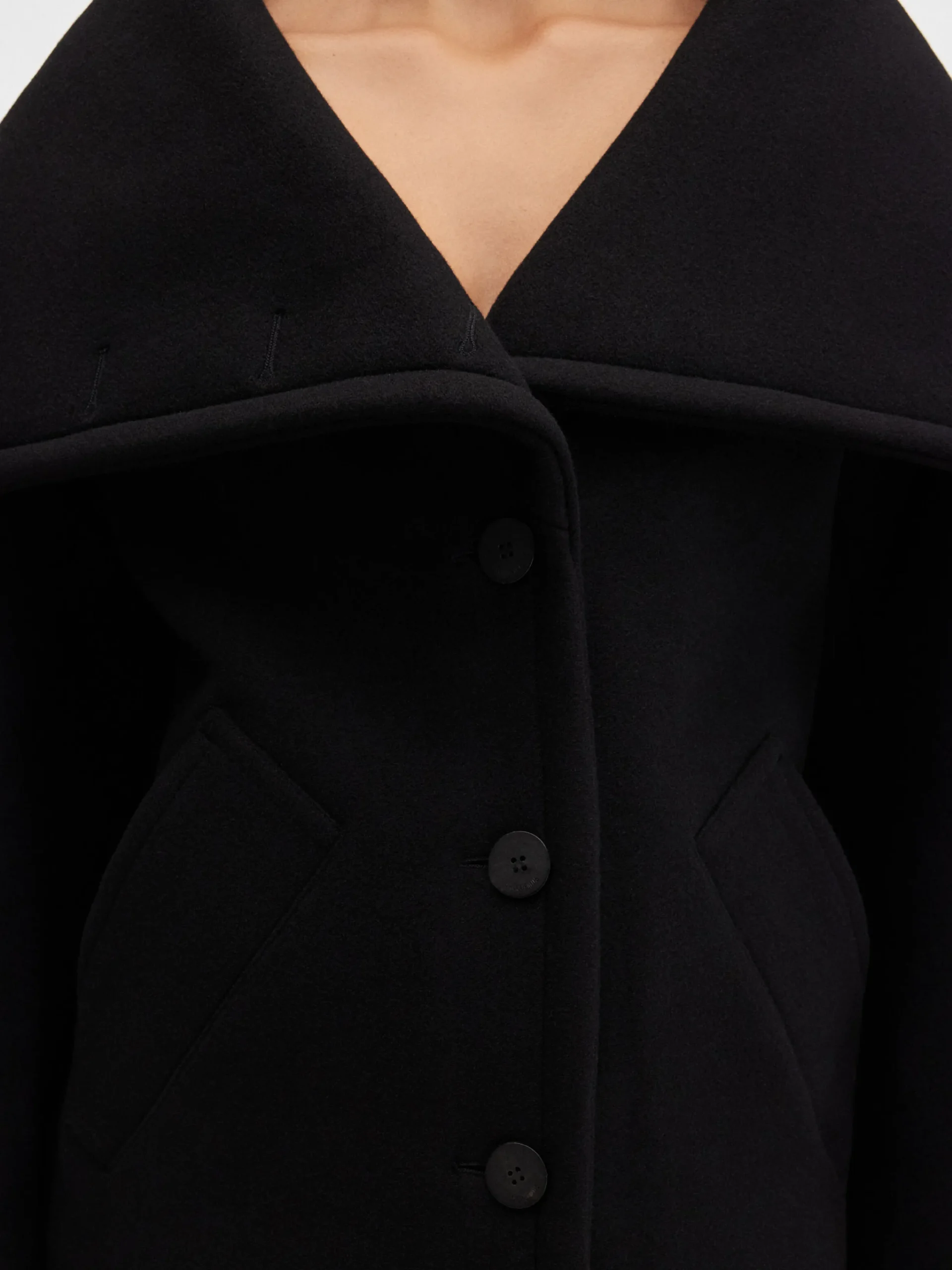 Sale Jacquemus De Caruso peacoat Black