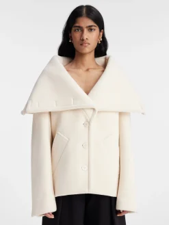 Hot Jacquemus De Caruso peacoat Off-White