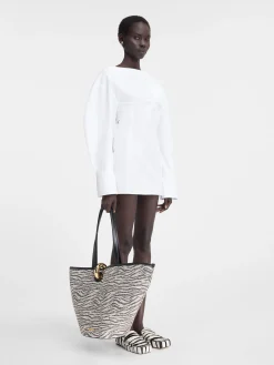 Hot Jacquemus De Casaco overhemdjurk White