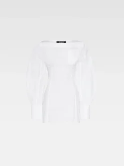 Hot Jacquemus De Casaco overhemdjurk White