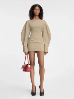 Clearance Jacquemus De Casaco overhemdjurk Beige