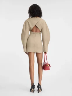 Clearance Jacquemus De Casaco overhemdjurk Beige