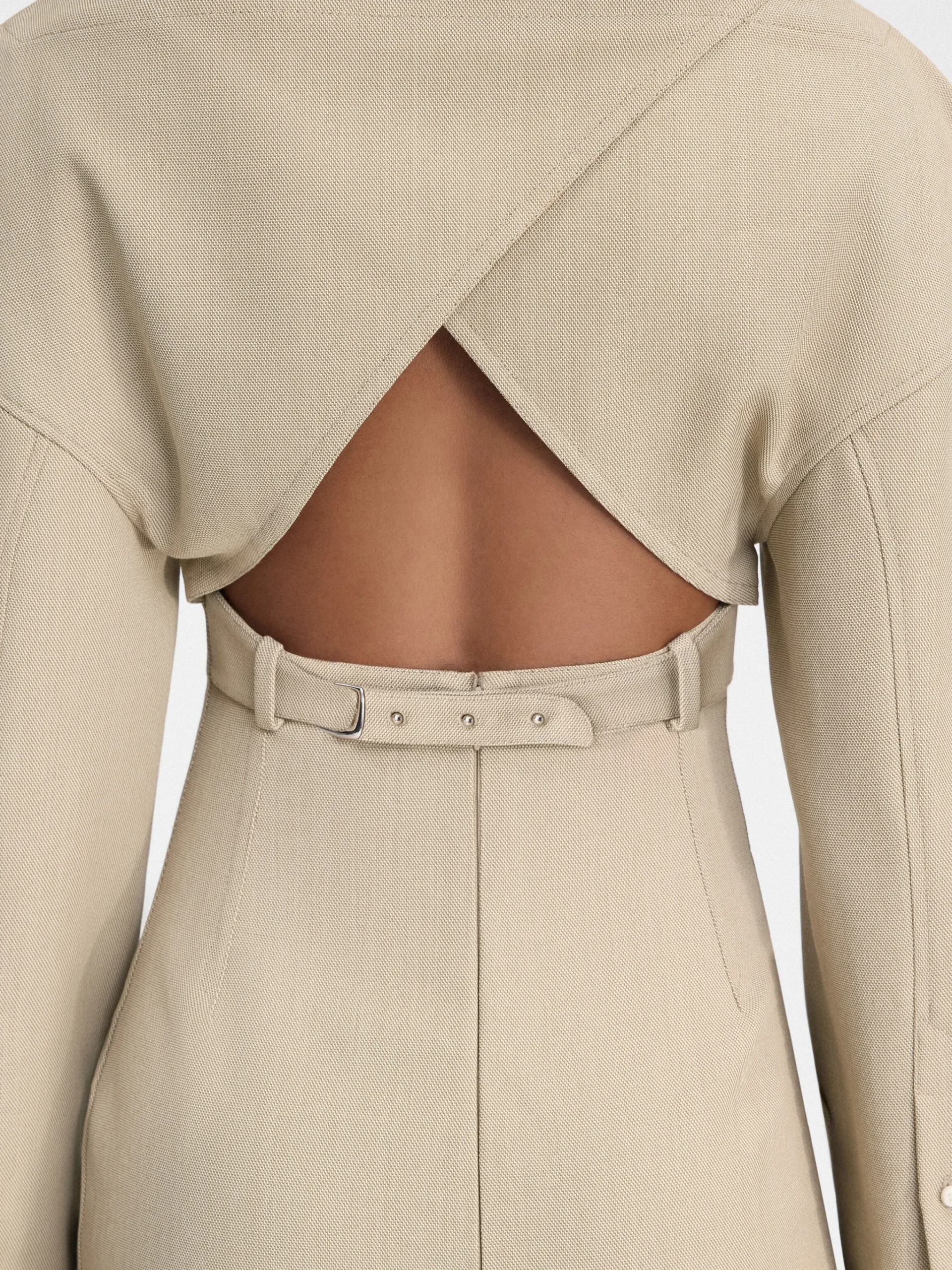 Clearance Jacquemus De Casaco overhemdjurk Beige
