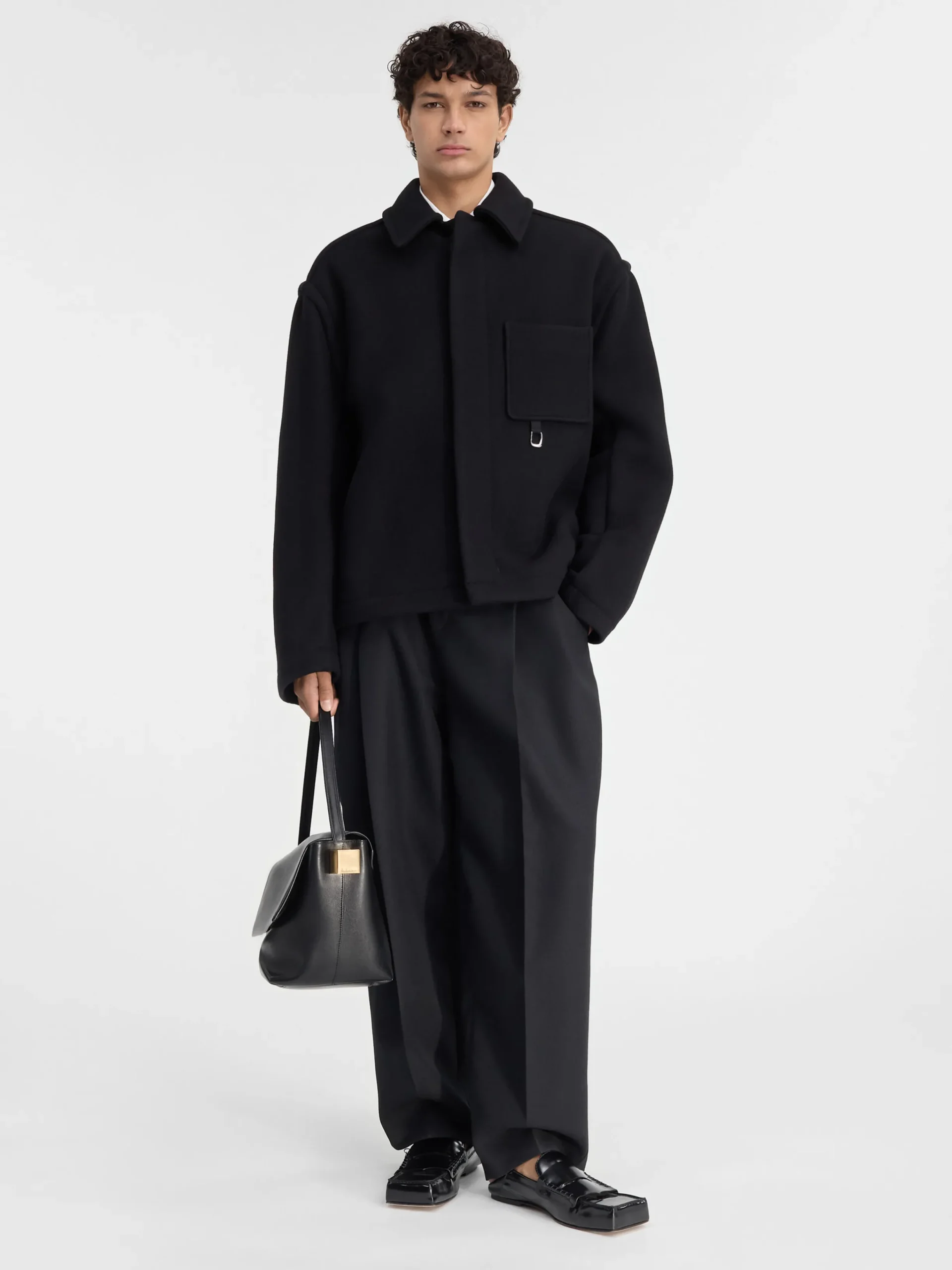 Best Jacquemus De cropped jas Black