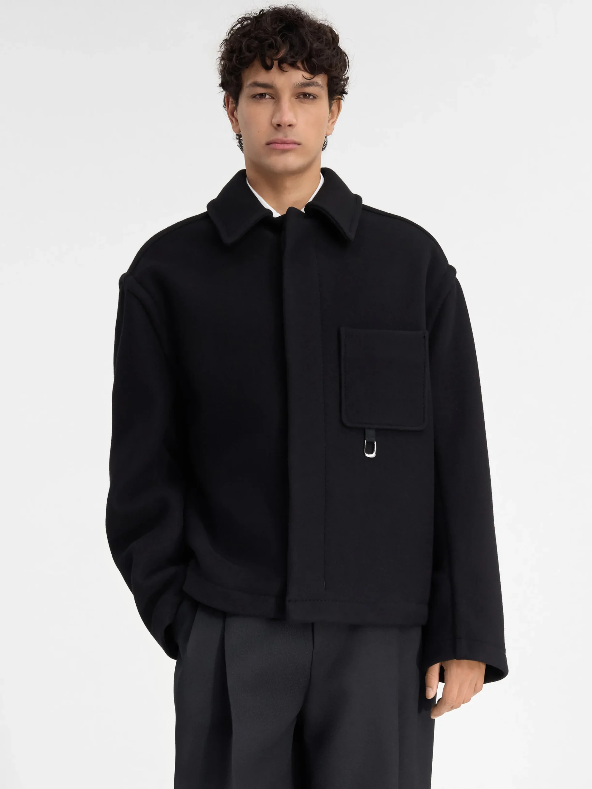 Best Jacquemus De cropped jas Black
