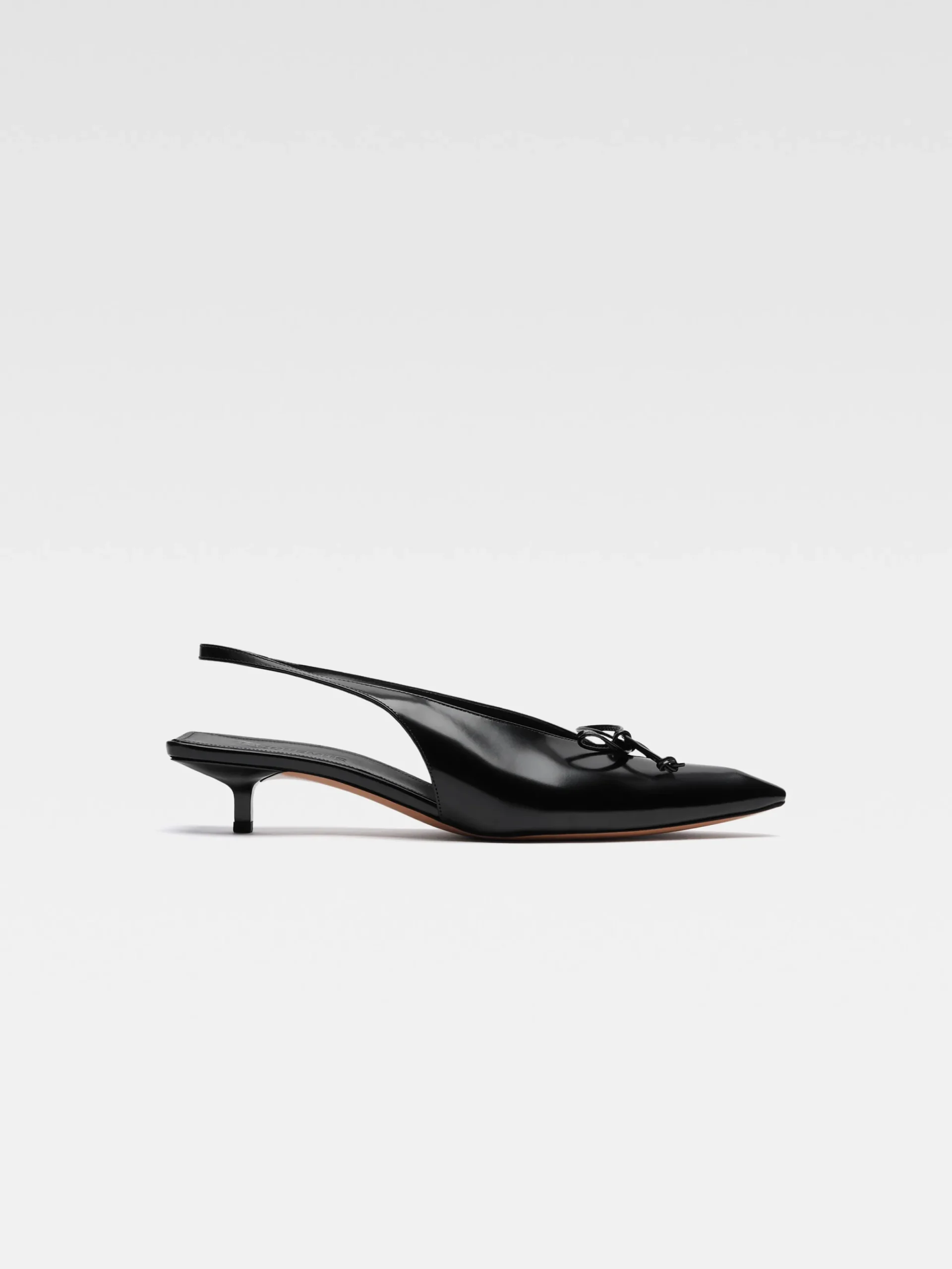 Hot Jacquemus De Cubisto lage slingbacks Black