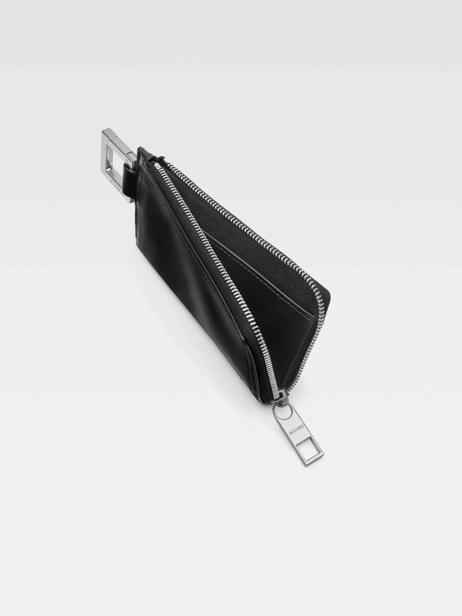 Outlet Jacquemus De Cuerda portemonnee met rits Black