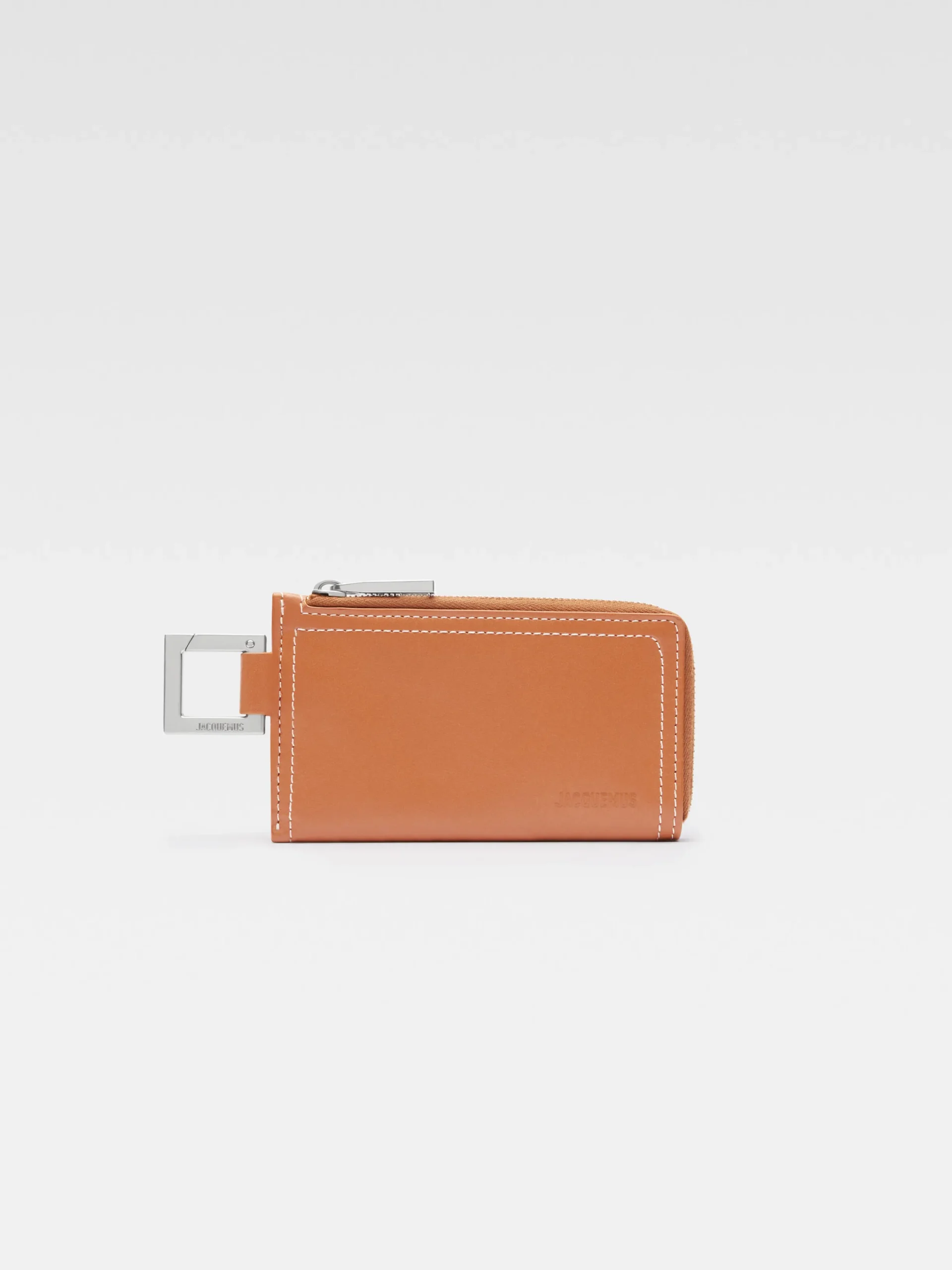 Discount Jacquemus De Cuerda portemonnee met rits LightBrown