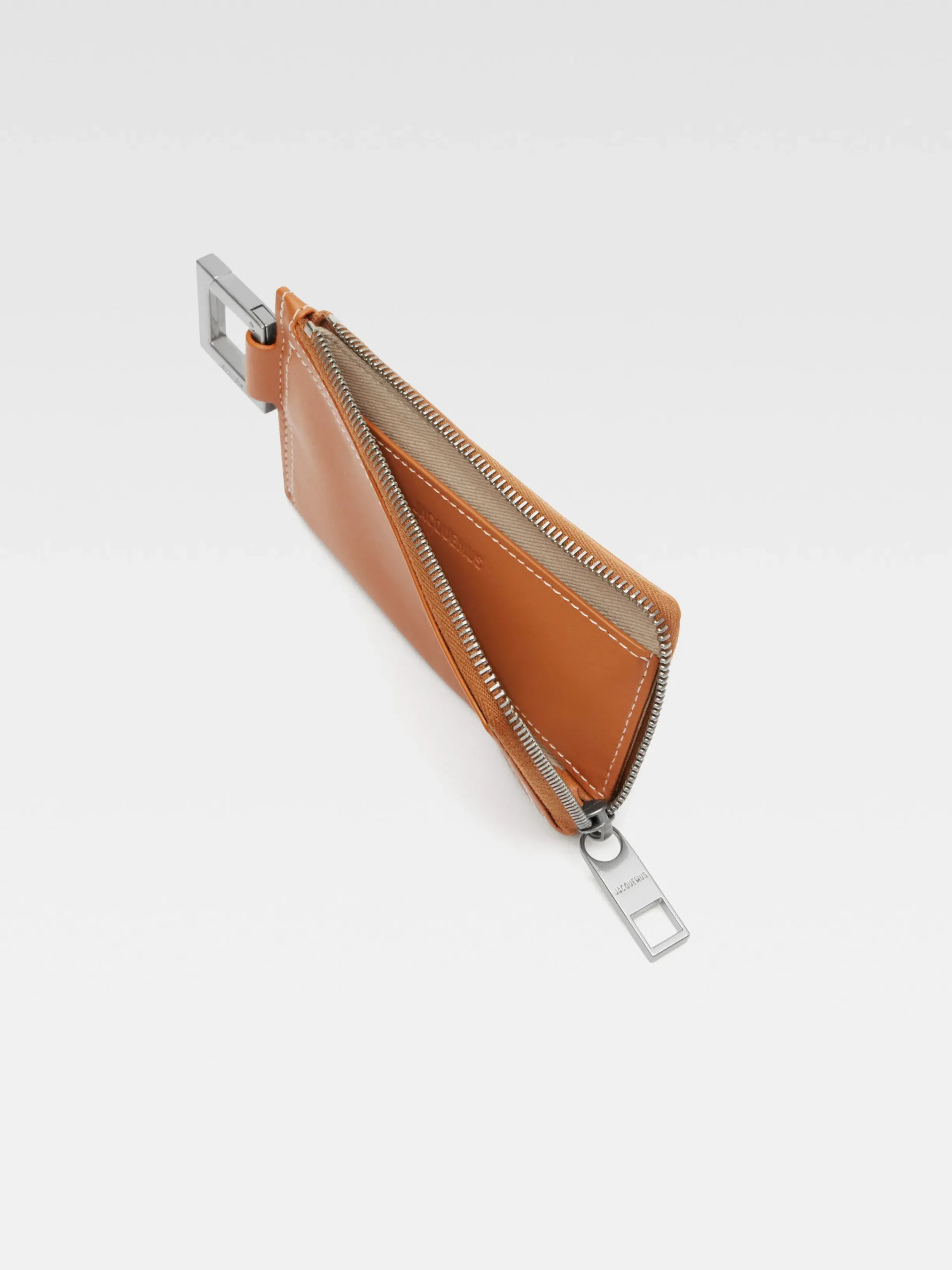 Discount Jacquemus De Cuerda portemonnee met rits LightBrown