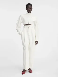 Outlet Jacquemus De Curzio de-Nîmes denim broek Off-White