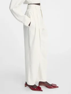 Outlet Jacquemus De Curzio de-N&icirc;mes denim broek Off-White