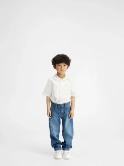 Discount Jacquemus De de-Nîmes denim broek voor kinderen Blue/Tabac
