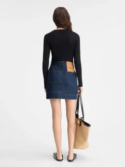 New Jacquemus De de-N&icirc;mes denim mini rok