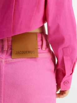 Discount Jacquemus De de-Nîmes denim rok voor kinderen Pink