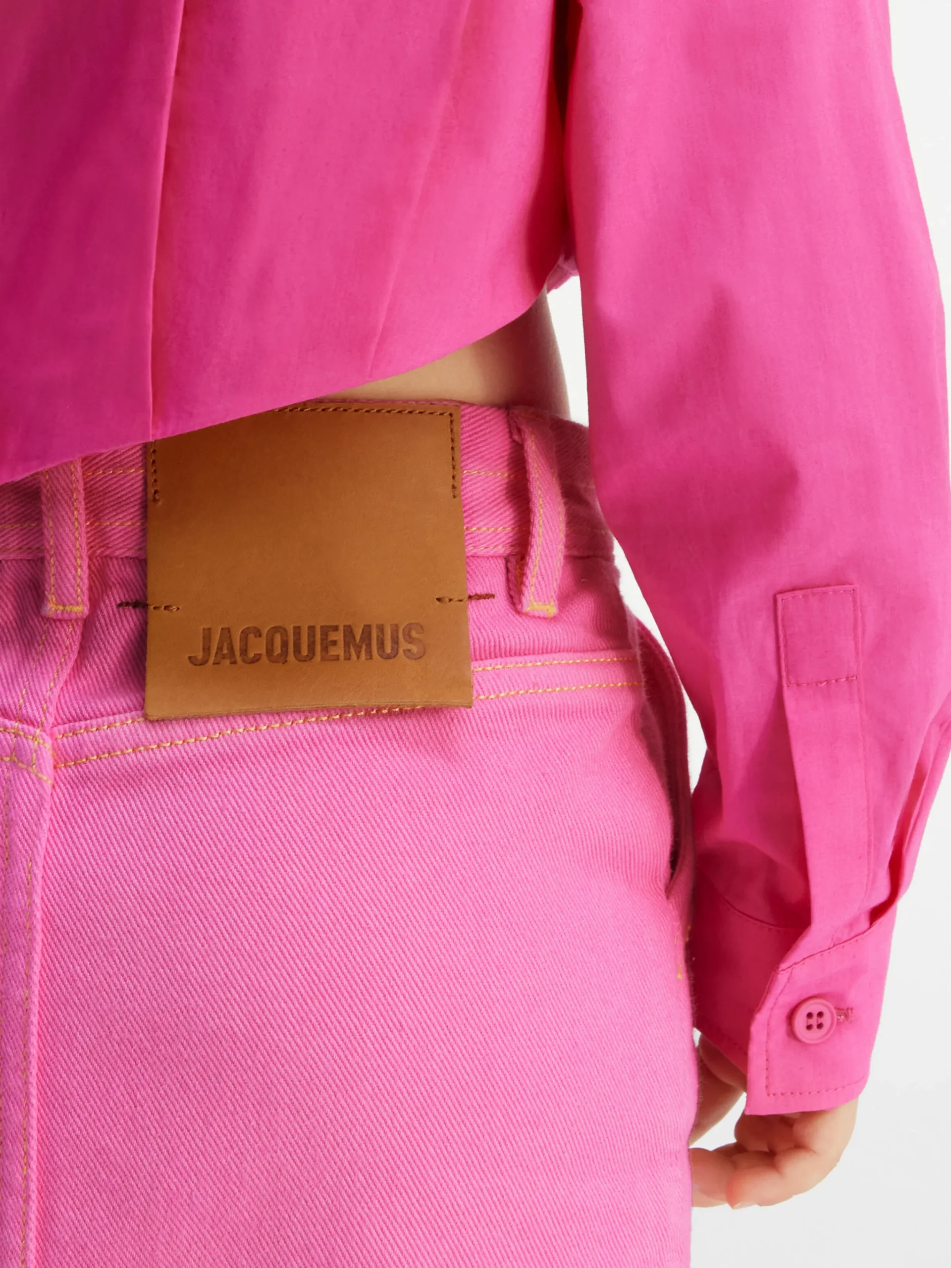 Discount Jacquemus De de-Nîmes denim rok voor kinderen Pink